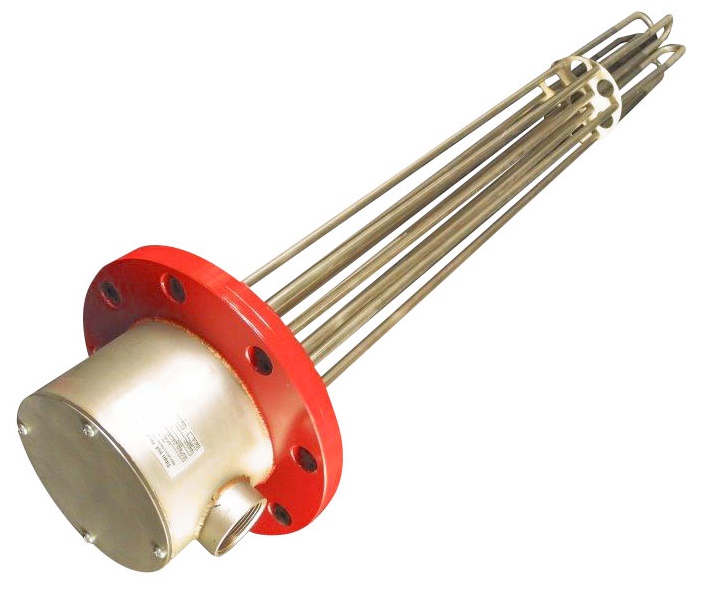 Flanged Immersion Heaters Industrial Fluid Heaters Temperature Controls And Sensors From Delta T 7515